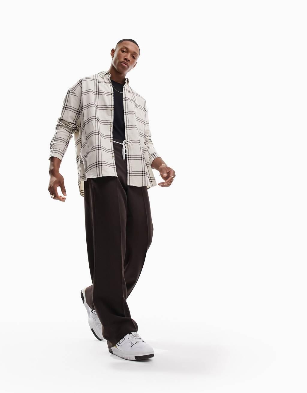 ASOS DESIGN 90s oversized check shirt Product Image