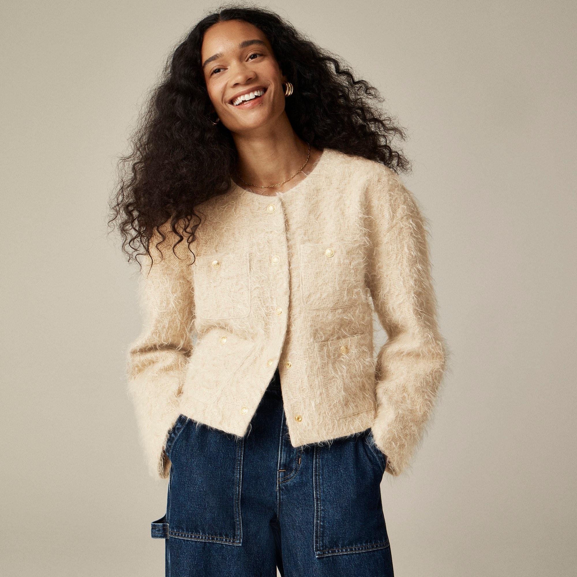 Collection lady jacket in brushed wool blend Product Image