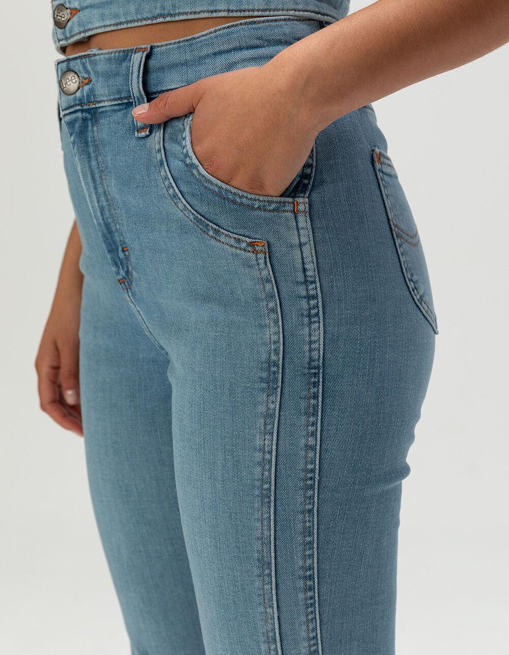 LEE High Rise Double Side Seam Womens Bootcut Jeans - LIGHT WASH Product Image