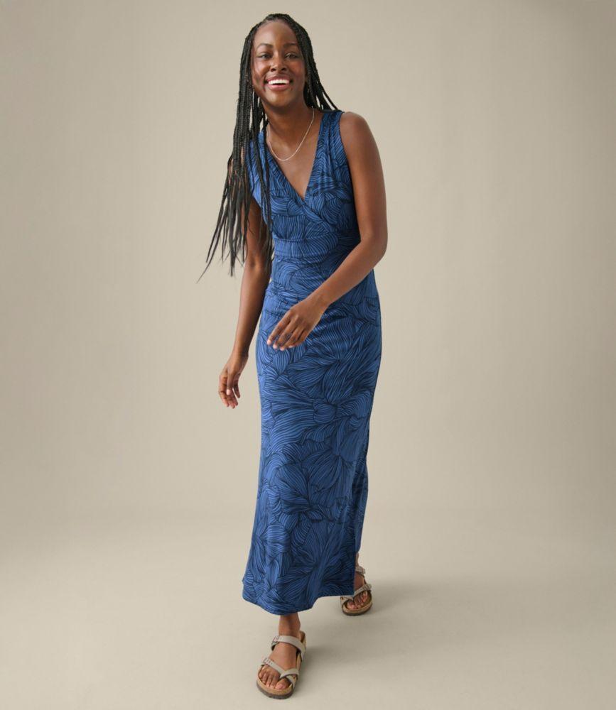 Women's Summer Knit Maxi Dress, Print Product Image