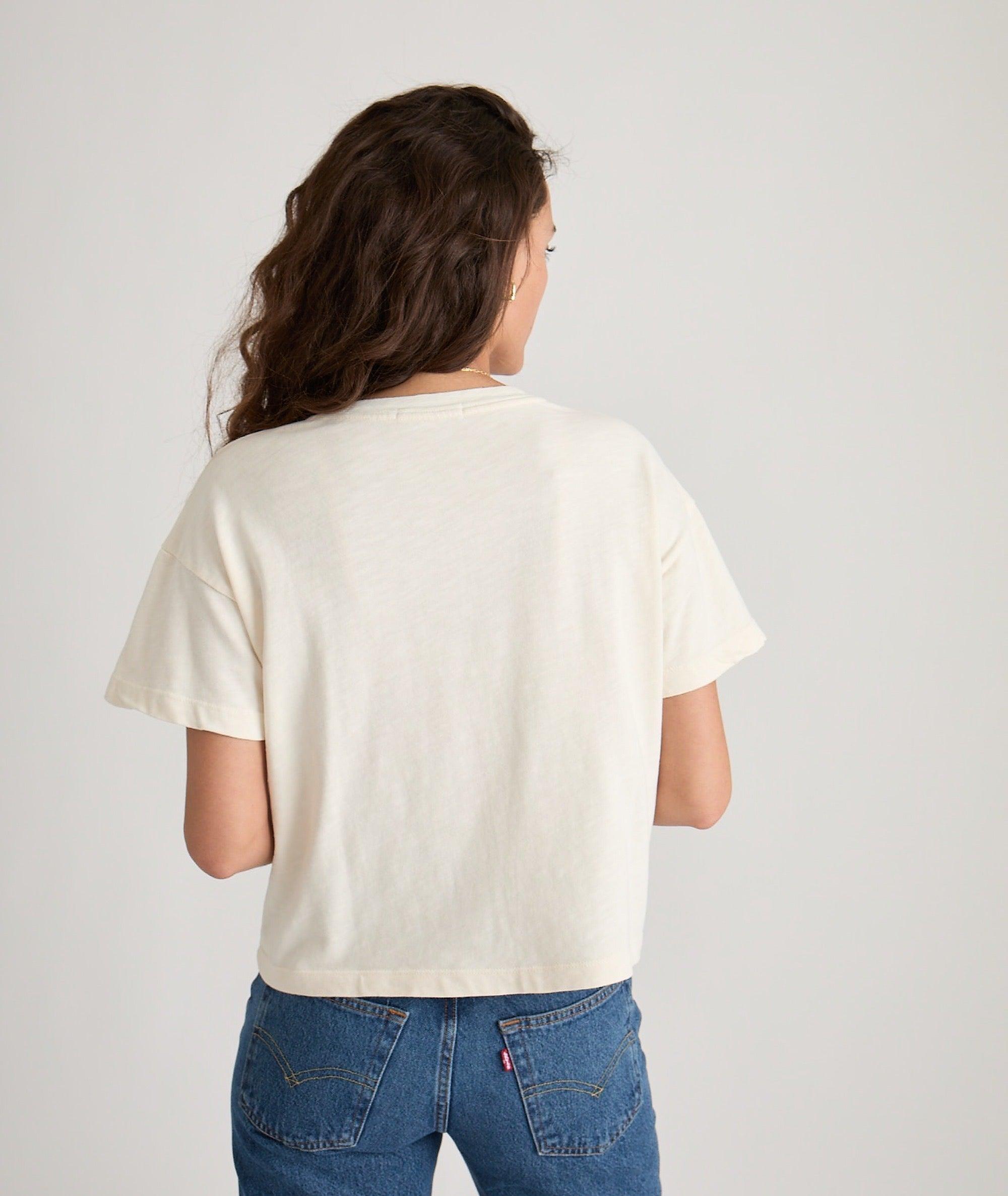 Sadie Vintage Slub Crop Tee Product Image