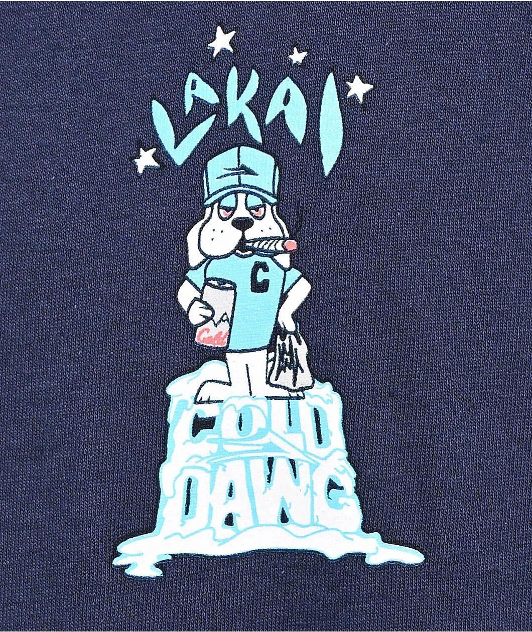Lakai Cold Dawg Navy T-Shirt Product Image