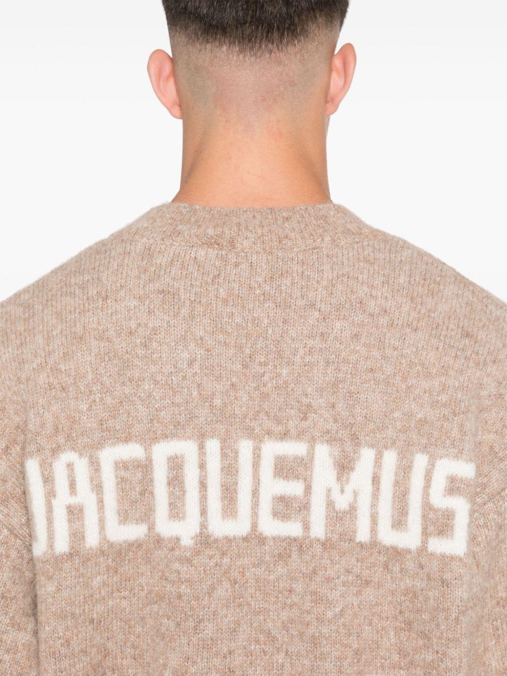 intarsia-knit logo sweater Product Image
