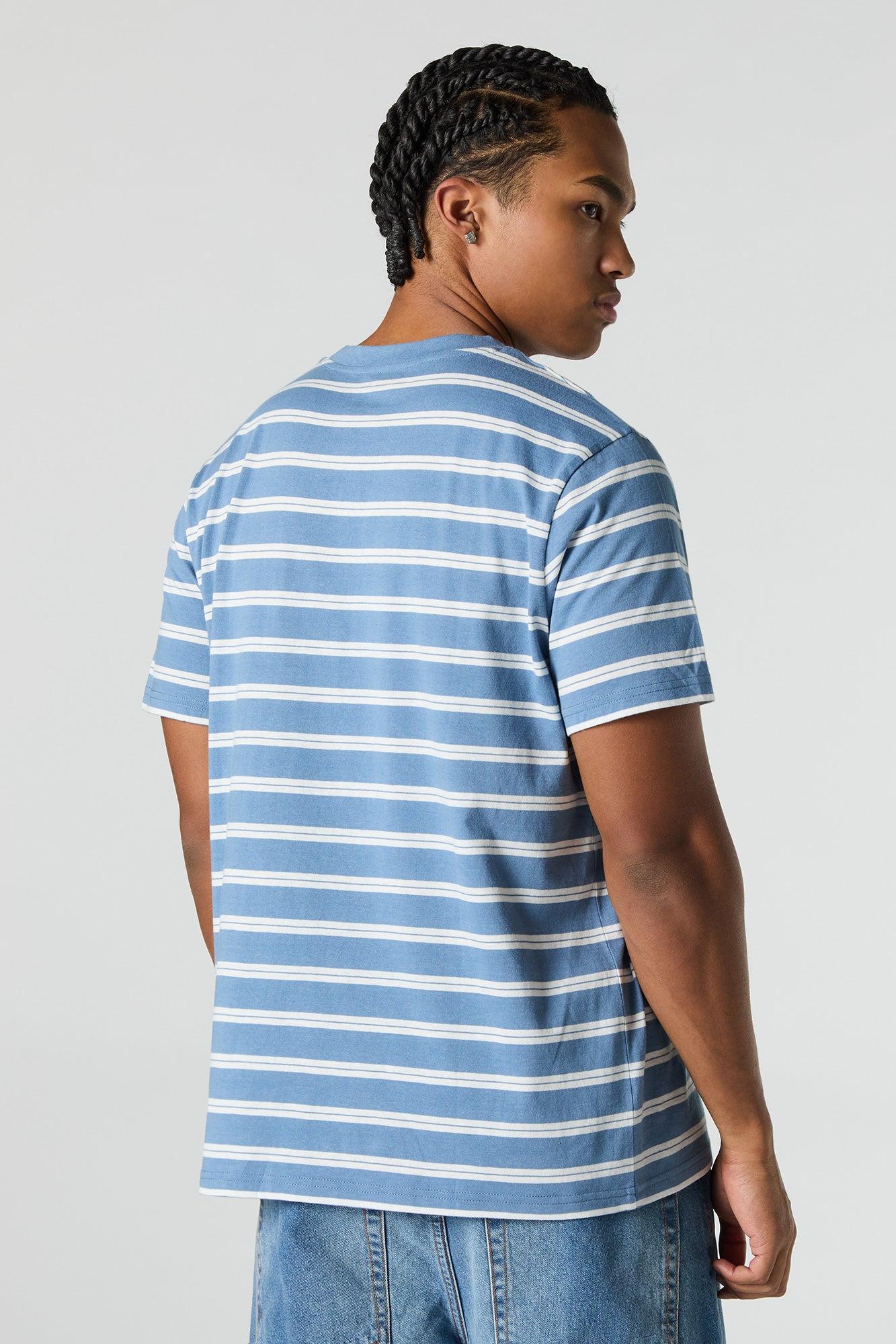 Multi-Striped Crewneck T-Shirt Male Product Image