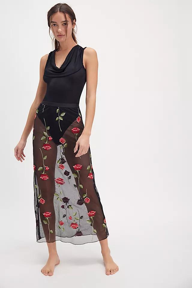 A Rose Is A Rose Pencil Skirt Product Image