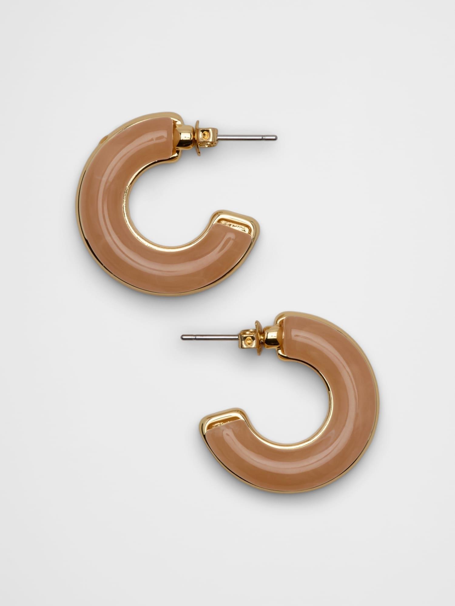 Resin Round Earrings Product Image