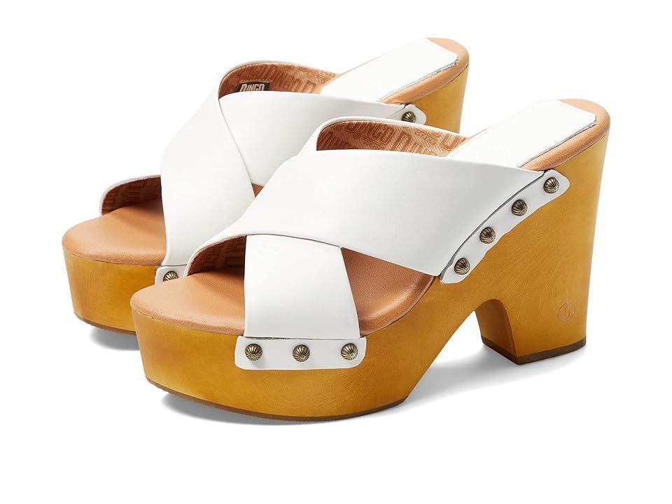 Dingo Driftwood Womens Leather Platform Sandals Product Image