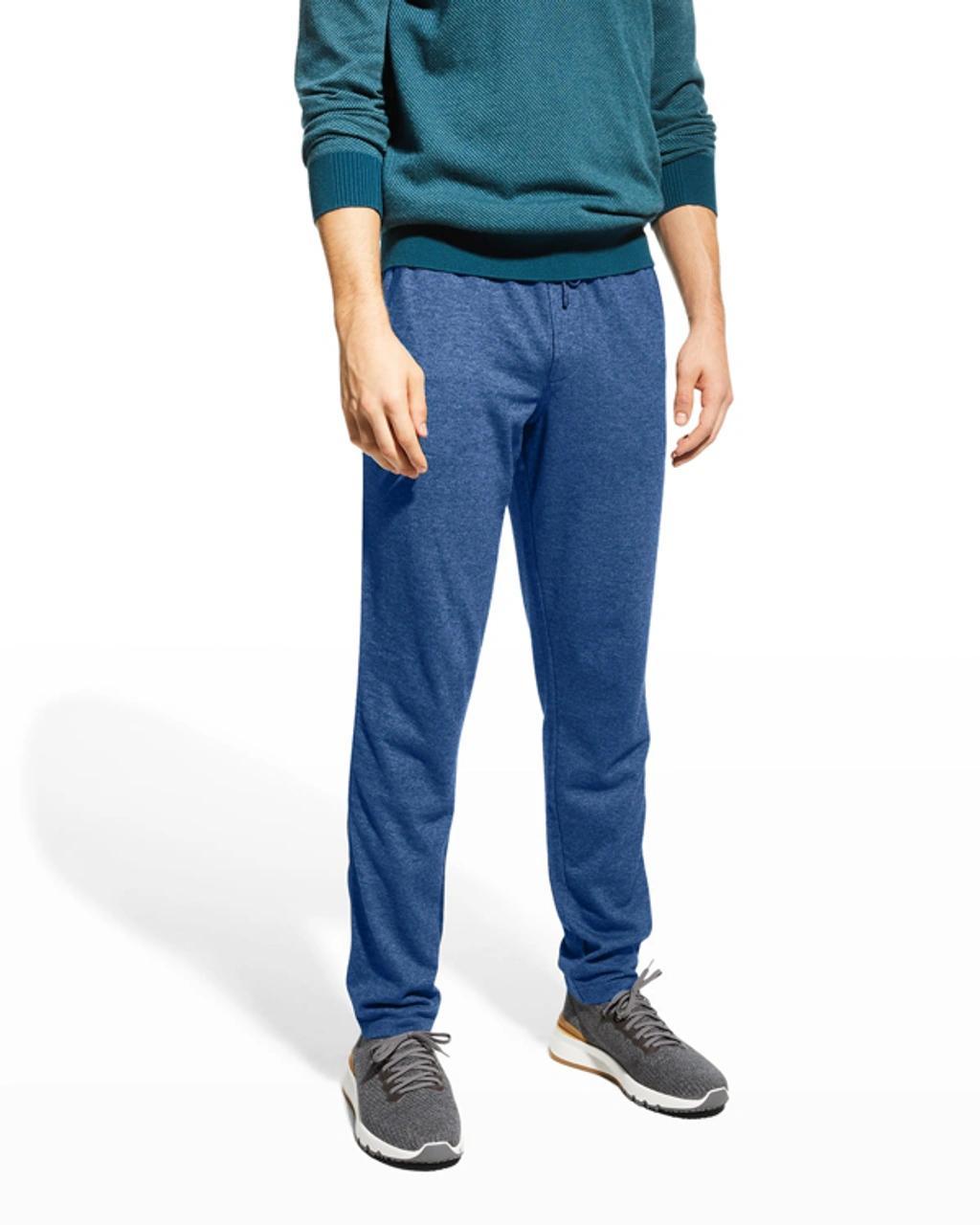 LORO PIANA Men's Cashmere Drawstring Leisure Sweatpants In Blue/navy Product Image