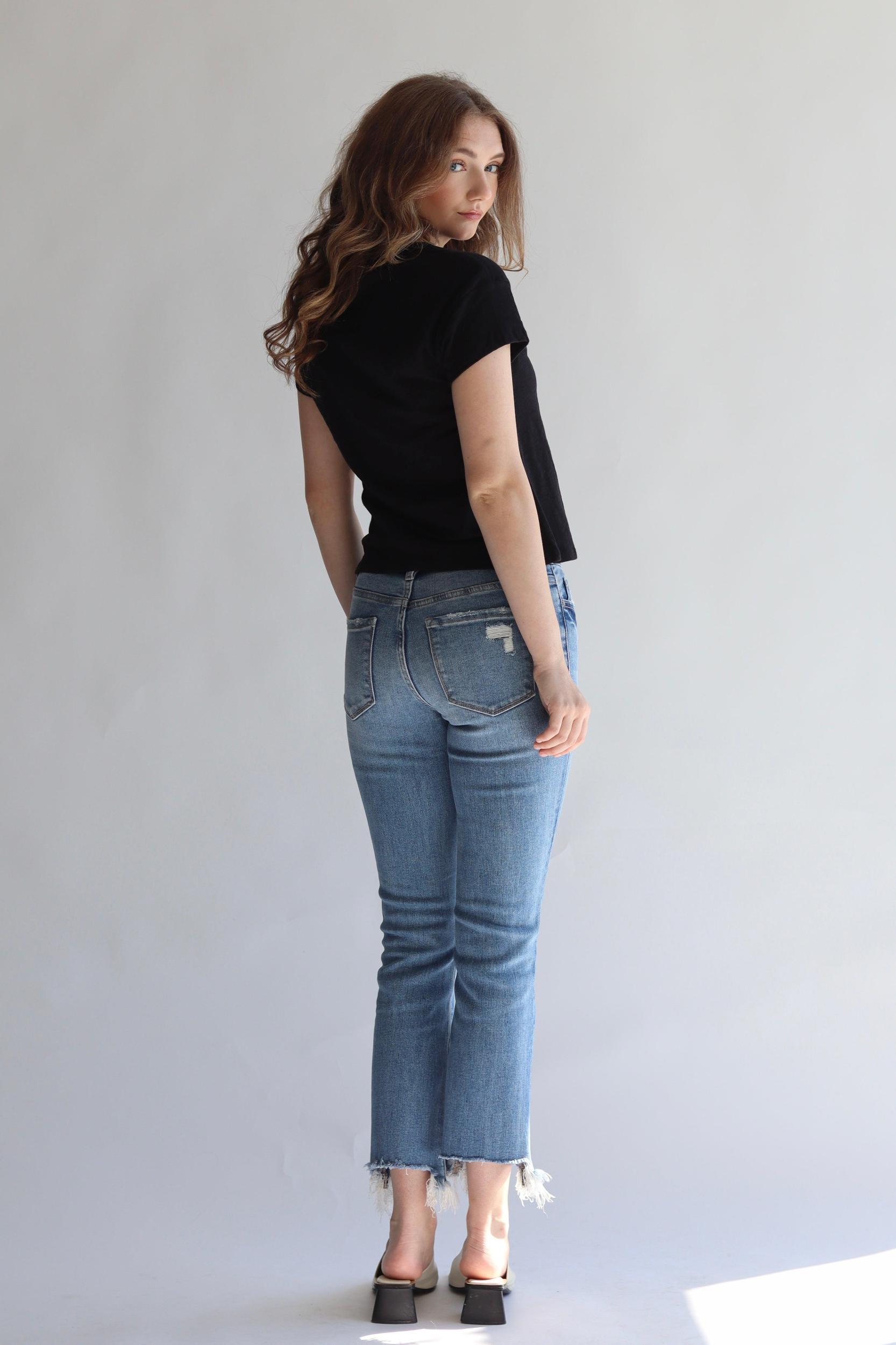 Flying Monkey Mid Rise Distressed Jean Product Image