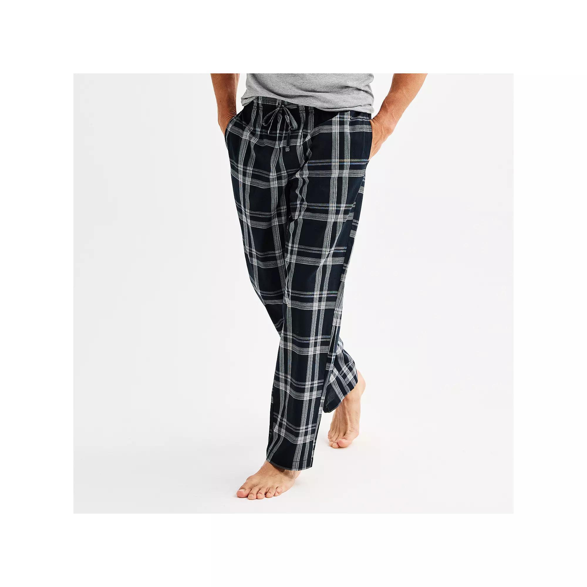 Men's Sonoma Goods For Life® Woven Pajama Pants, Size: Large, True Blue Pinstripe Product Image