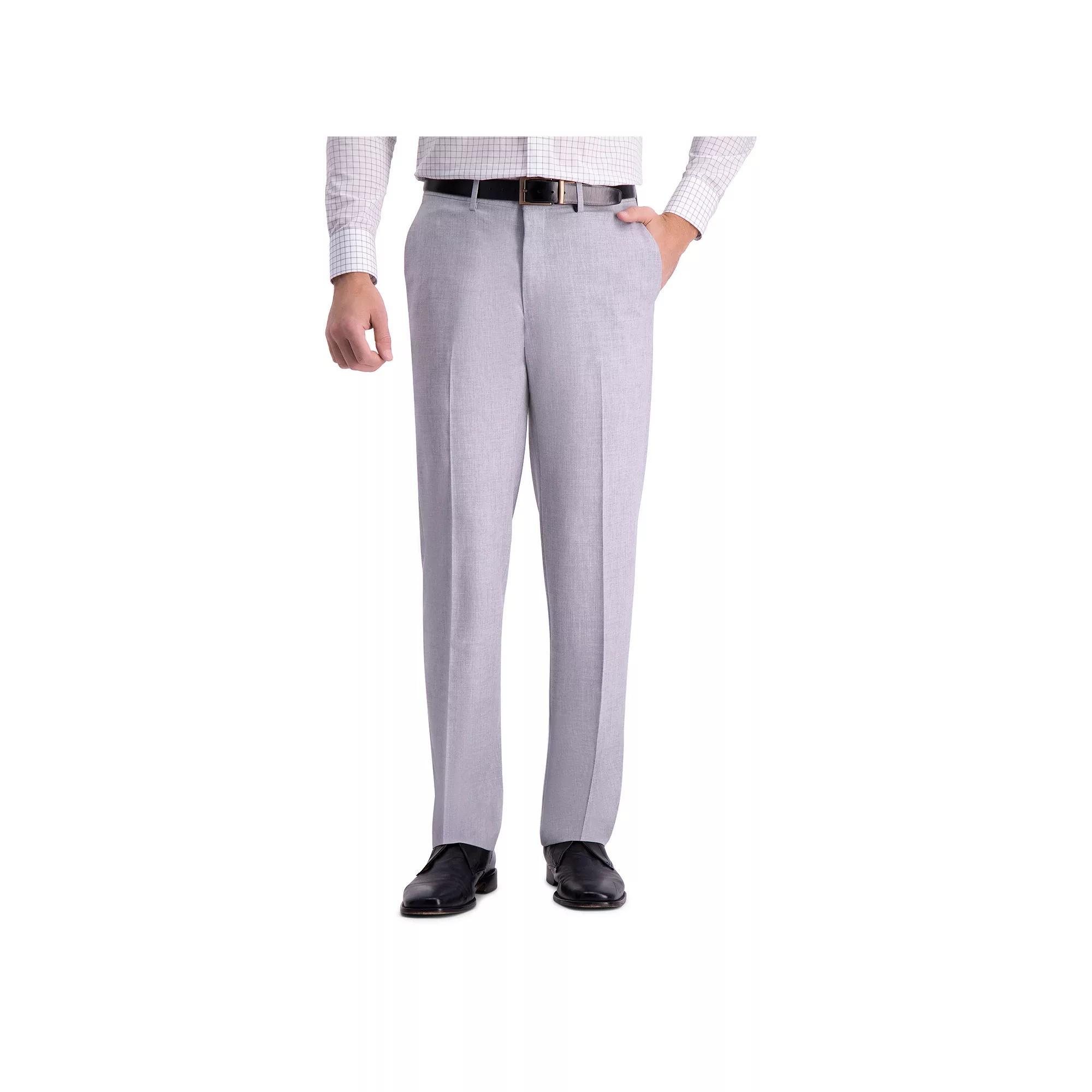 Mens J.M. Haggar Premium Flex-Waist Straight-Fit 4-Way Stretch Flat-Front Dress Pants, Mens Product Image