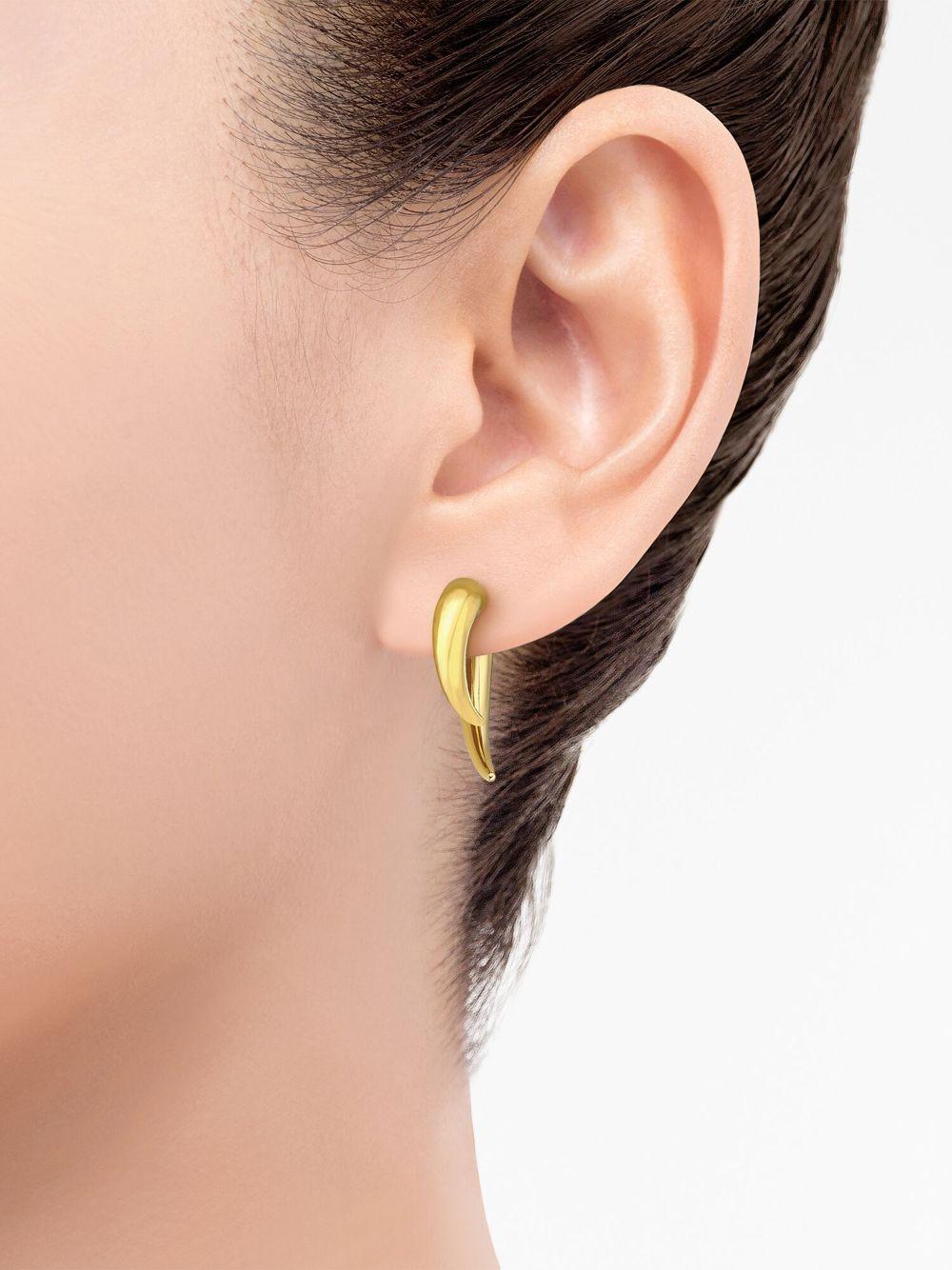 18kt yellow gold Collection Line Danger Horn earrings Product Image