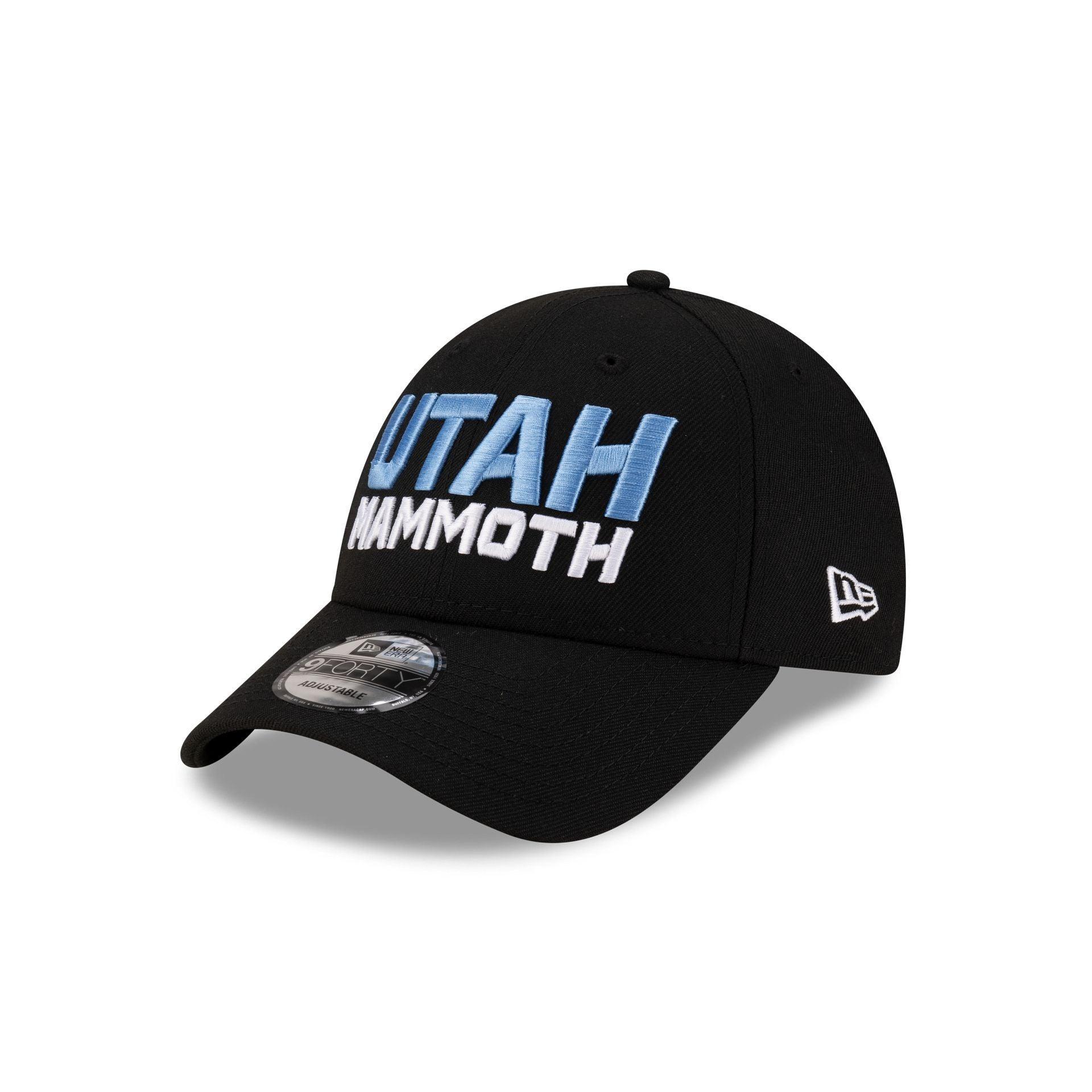Utah Mammoth Black Stack 9FORTY Snapback Hat Male Product Image