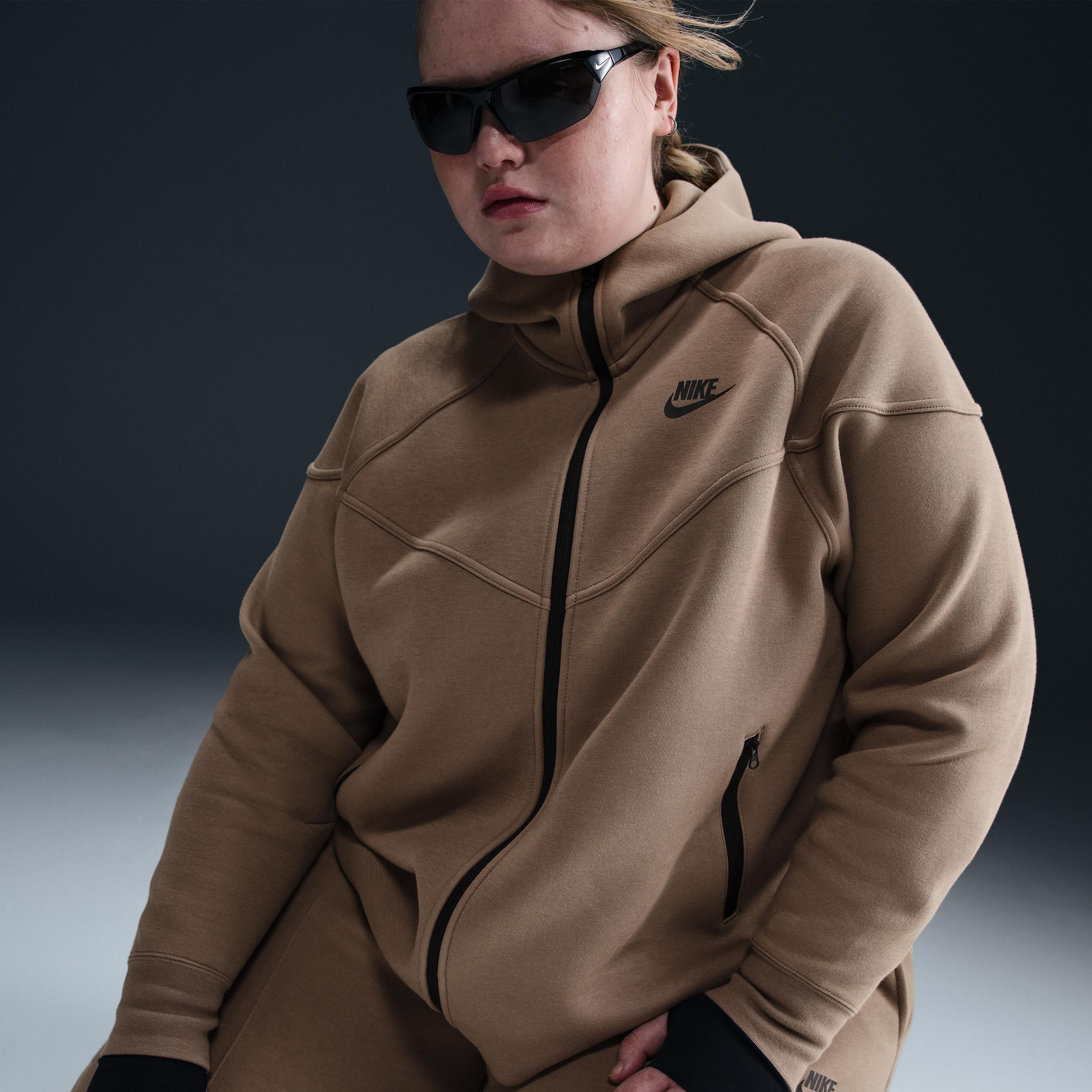 Womens Nike Sportswear Tech Fleece Windrunner Full-Zip Hoodie (Plus Size) Product Image
