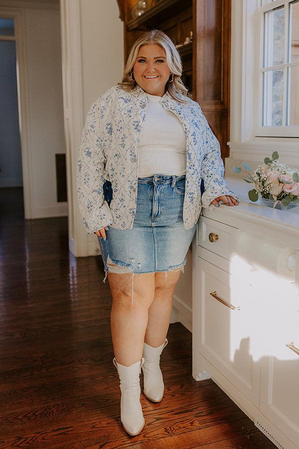 French Countryside Floral Jacket Curves Product Image