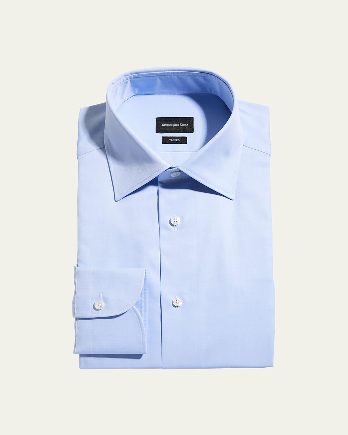 Mens Trofeo Solid Regular-Fit Dress Shirt Product Image