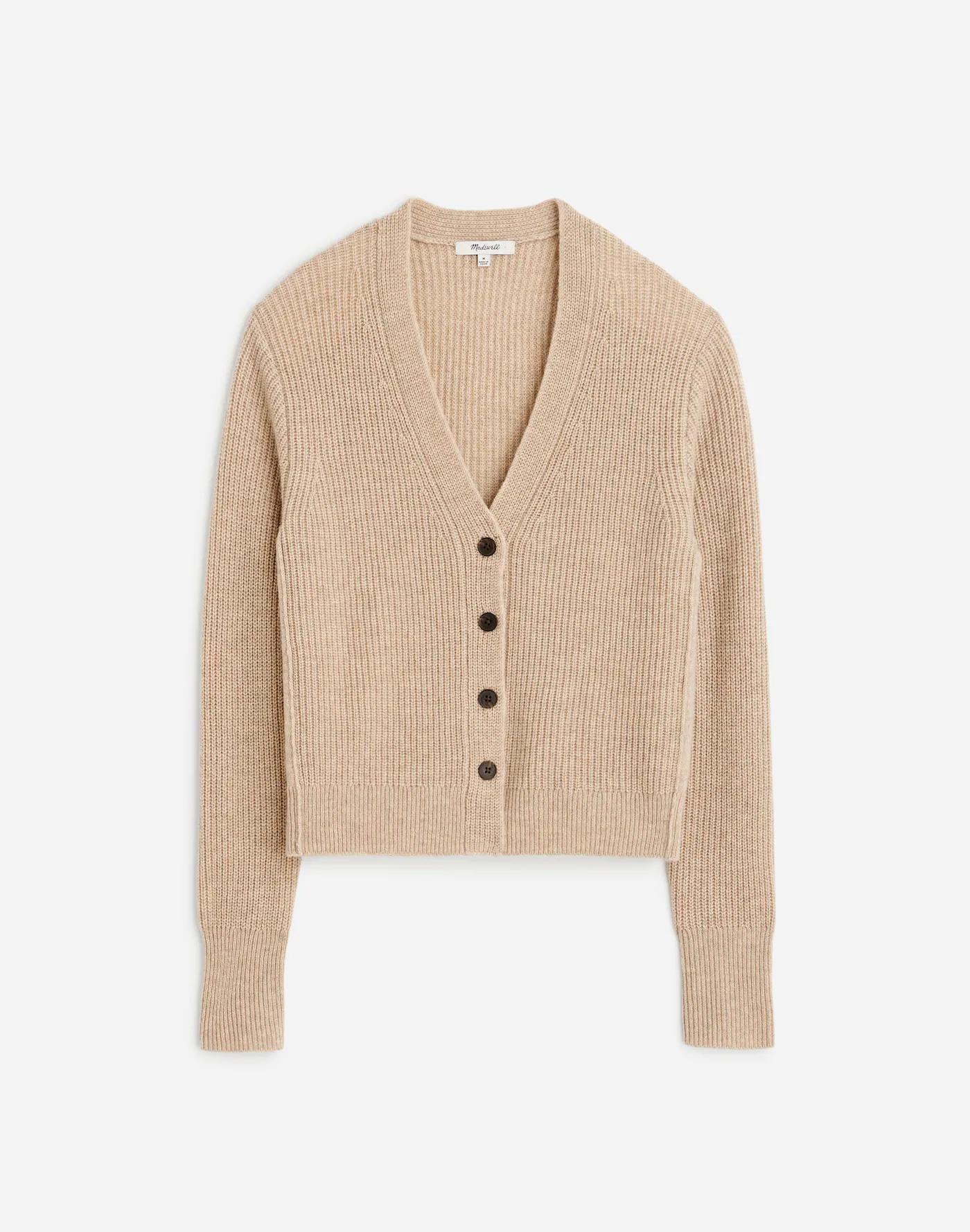 SoftWool Button-Front Cardigan Product Image