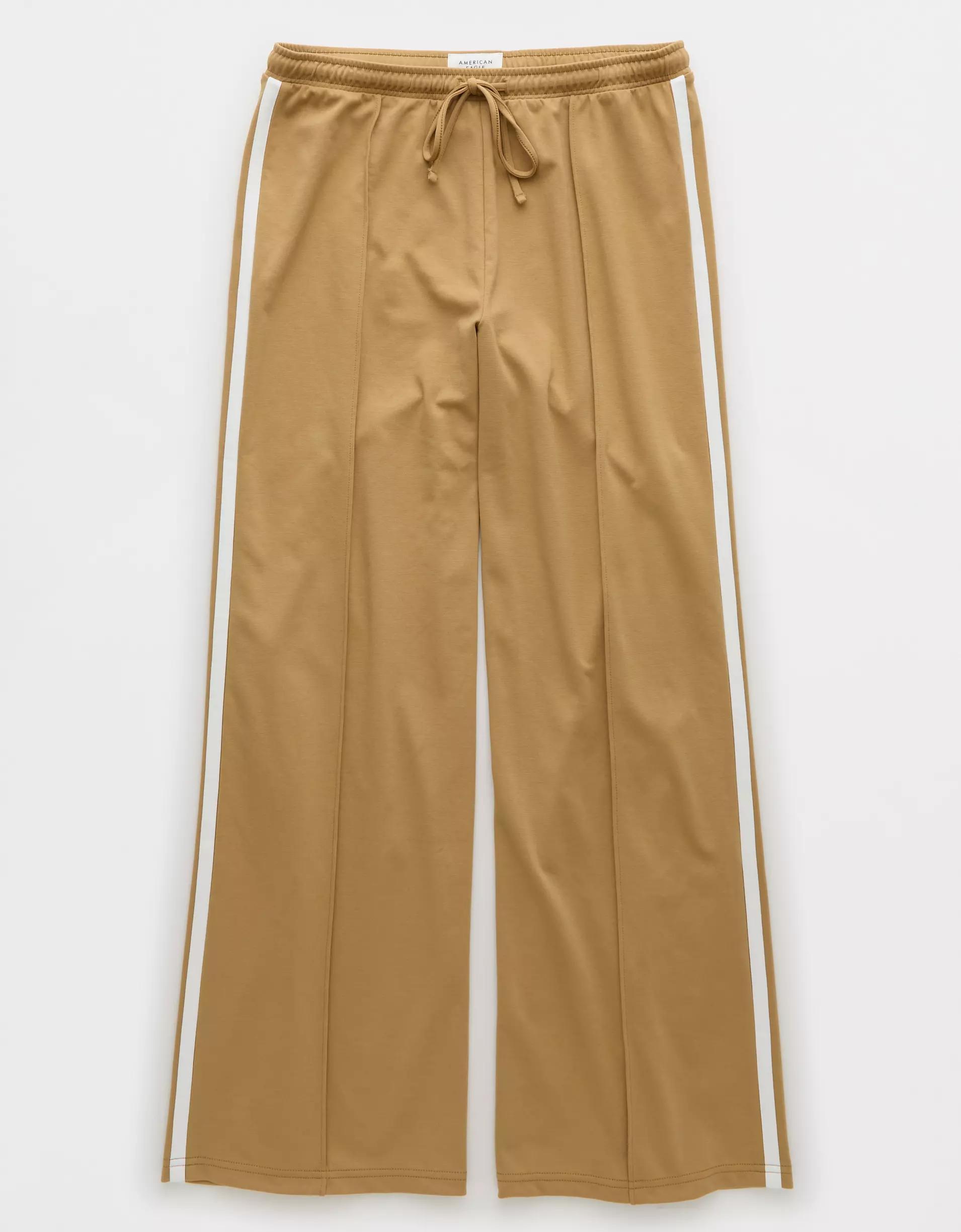 AE Stretch High-Waisted Wide-Leg Track Pant Product Image
