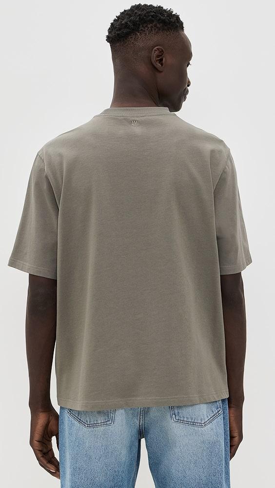 AMI ADC Boxy Fit Tonal Logo Tee | Shopbop Product Image