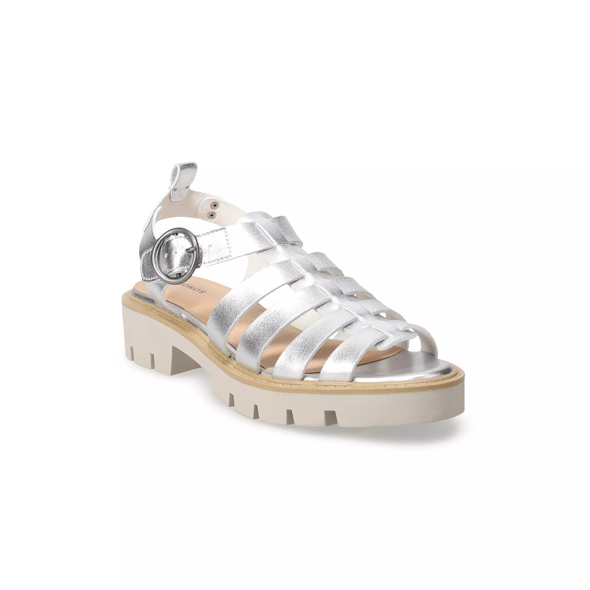 Sonoma Goods For Life® Women's Fisherman Sandals, Size: 9, Silver Product Image