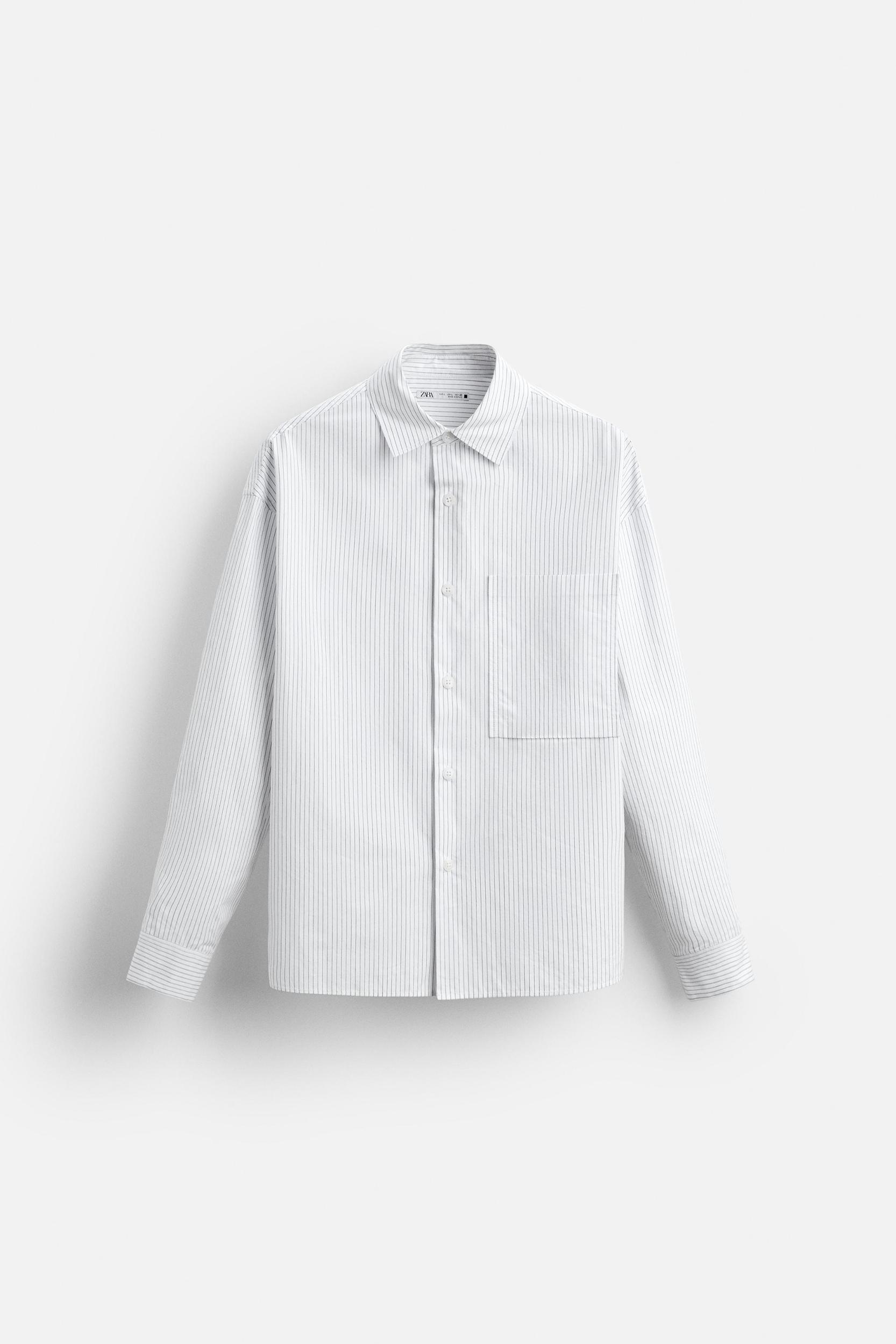STRIPED POPLIN SHIRT Product Image