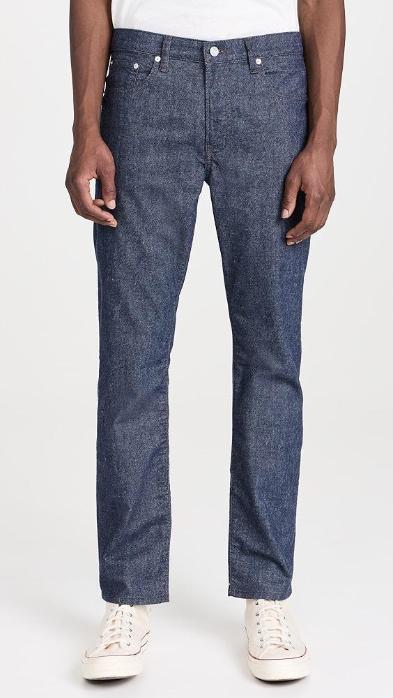 FRAME Modern Straight Twill Weave Jeans | Shopbop Product Image