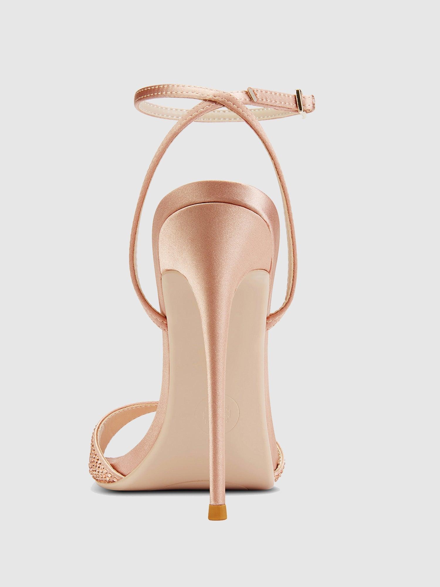 GG Heel Satin - Nude Crystal Product Image