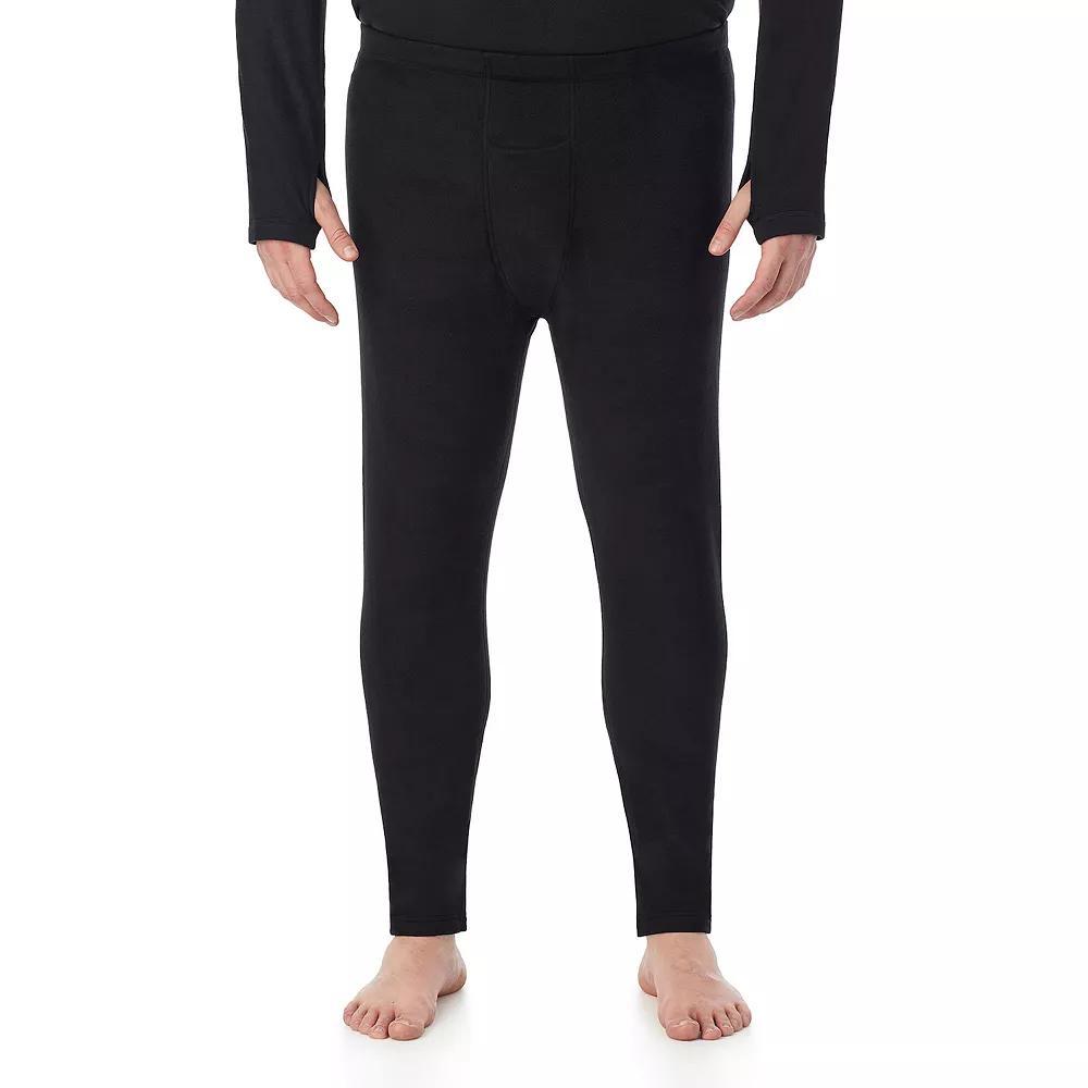 Big & Tall Cuddl Duds® Midweight Fleecewear Performance Base Layer Pants, Men's, Size: 4XB, Black Product Image