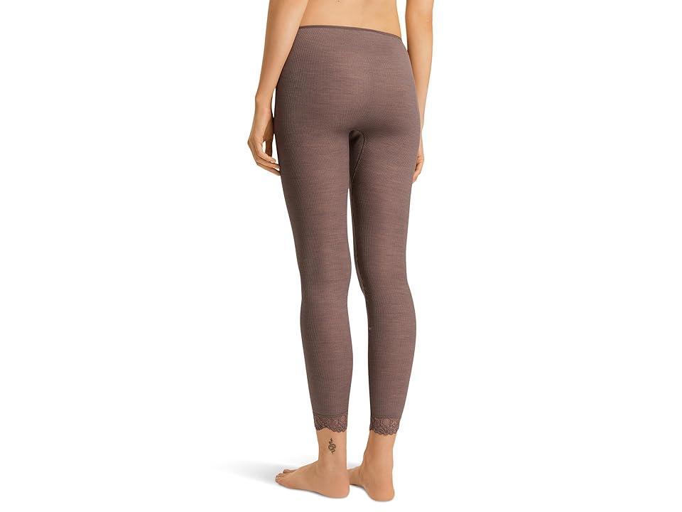 Hanro Woolen Lace Long (Stonewash) Women's Clothing Product Image