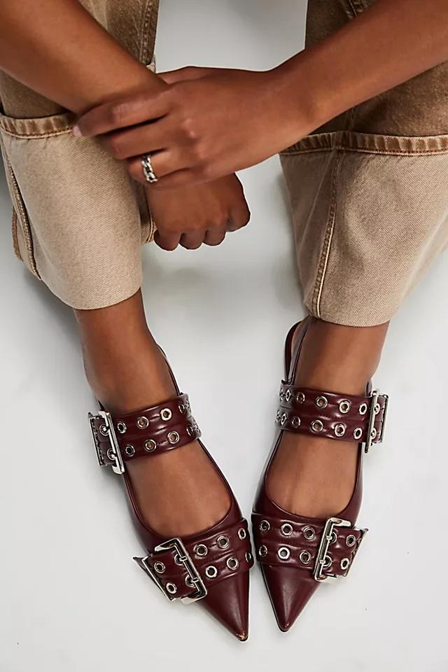 Lilly Buckle Slingback Flats Product Image
