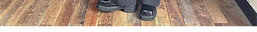 Set: Crew Neck Pinstriped Buckled Blazer + Mid Rise Wide Leg Dress Pants Product Image