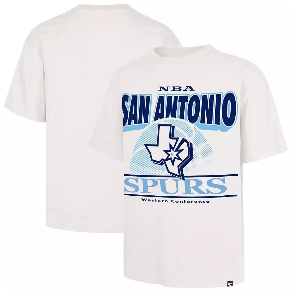 Men's '47  White San Antonio Spurs City Edition Shifty Foundation T-Shirt, Size: Small Product Image