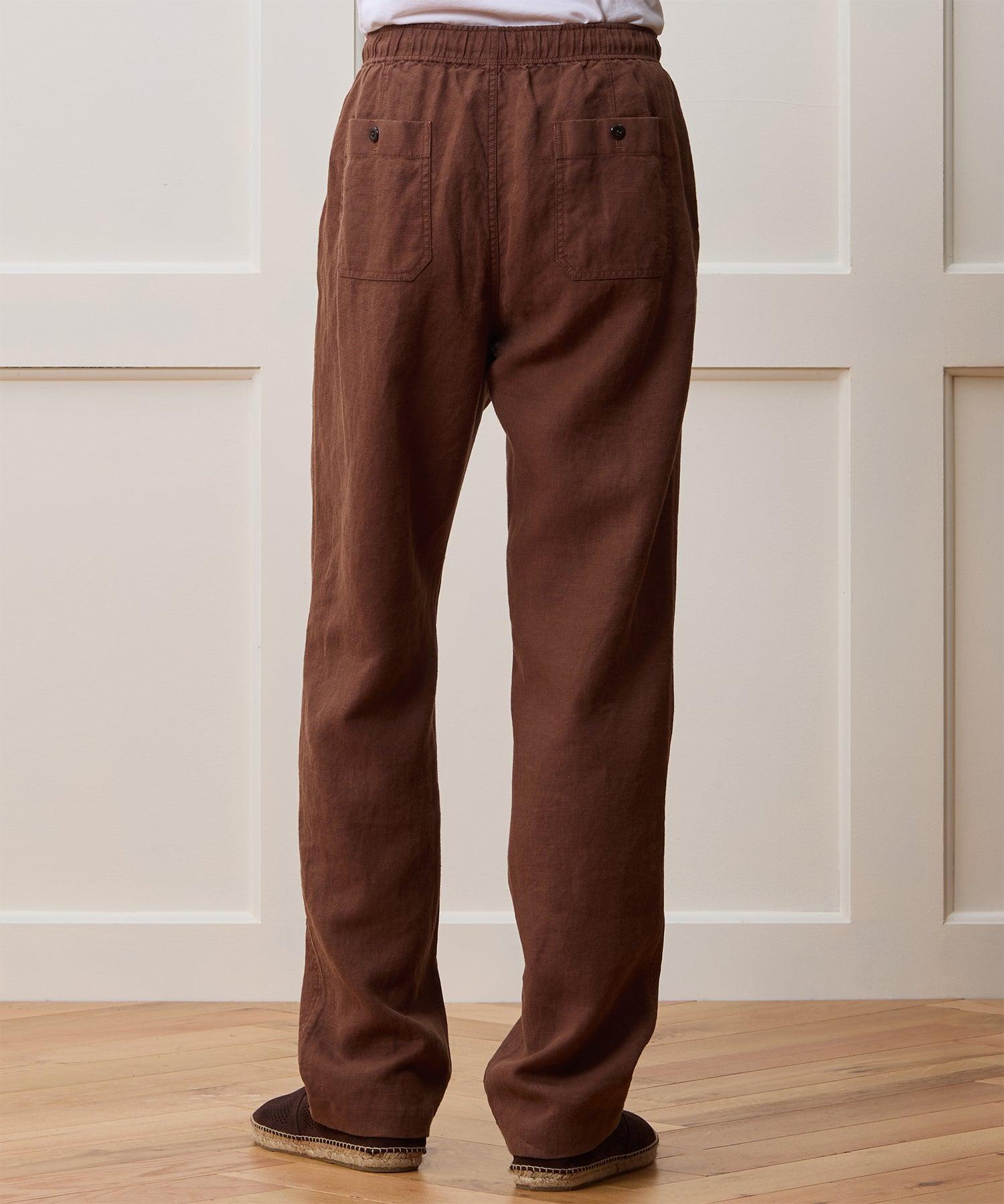 Straight Fit Linen Beach Pant Product Image