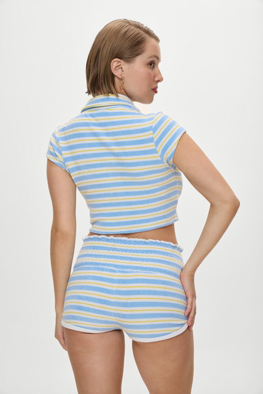 Laurel Terry Cloth Booty Shorts - Ashbury Stripe Product Image