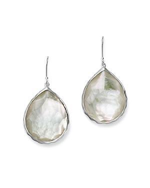 Large Teardrop Earrings in Sterling Silver Product Image