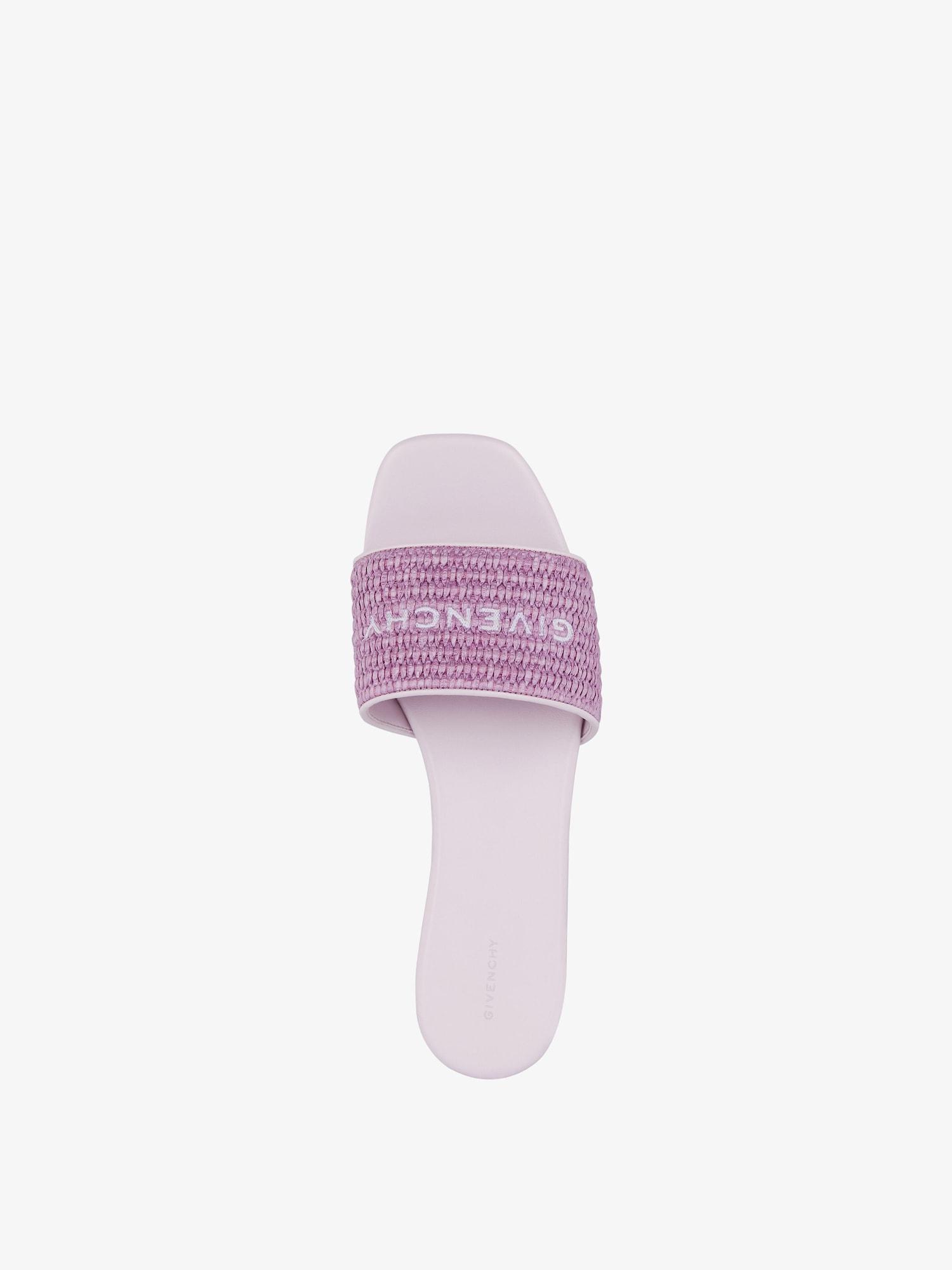 4G flat mules in raffia Product Image