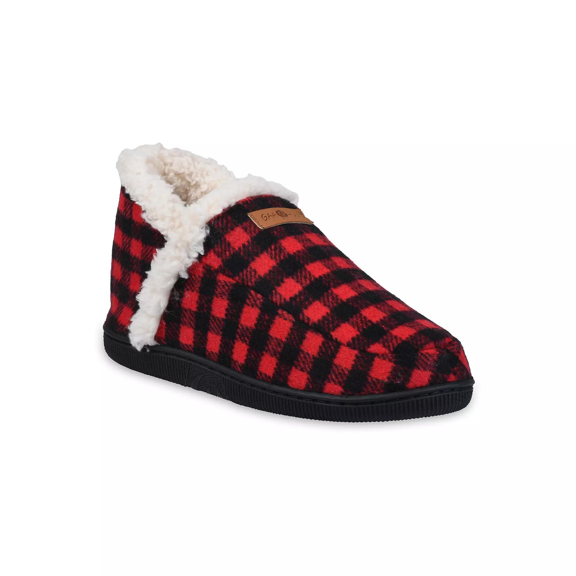 GaaHuu Faux Wool Ankle Women's Slippers, Size: Large, Buffalo Check Product Image