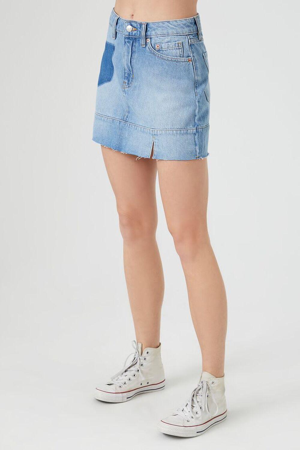 Denim Shadow Pocket Mini Skirt | Forever 21 Product Image
