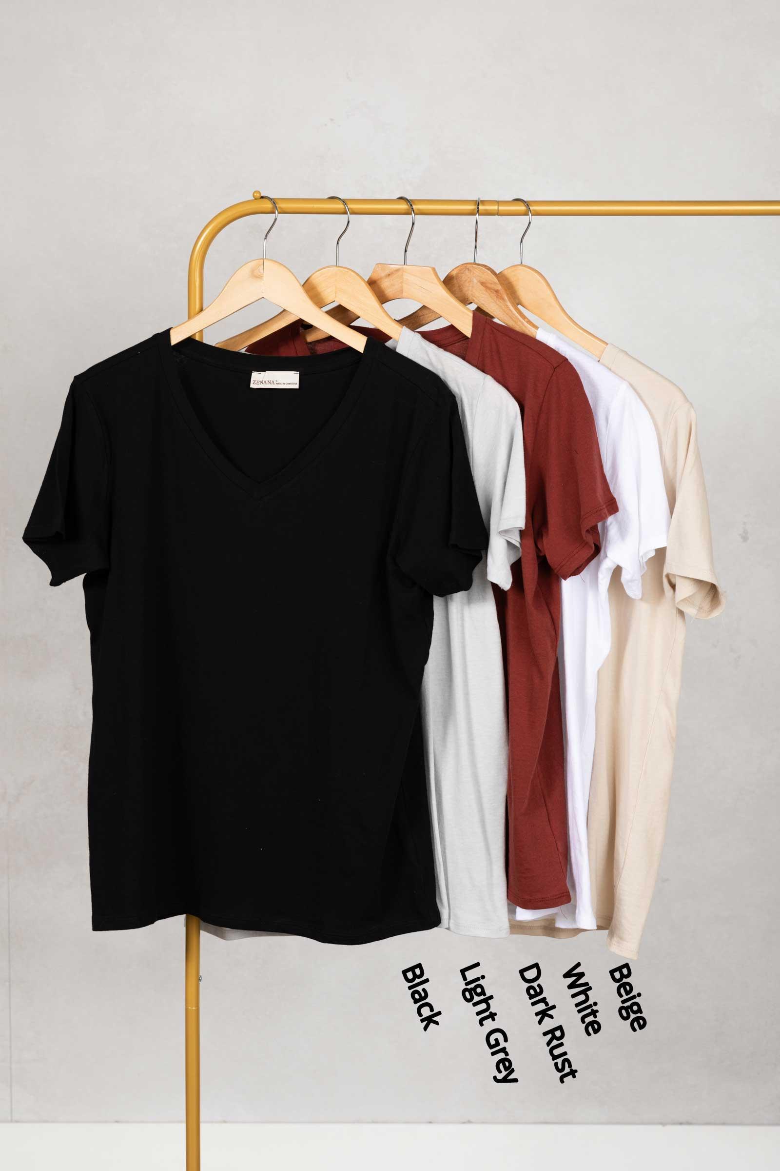 V-Neck Boyfriend Fit Tee Product Image