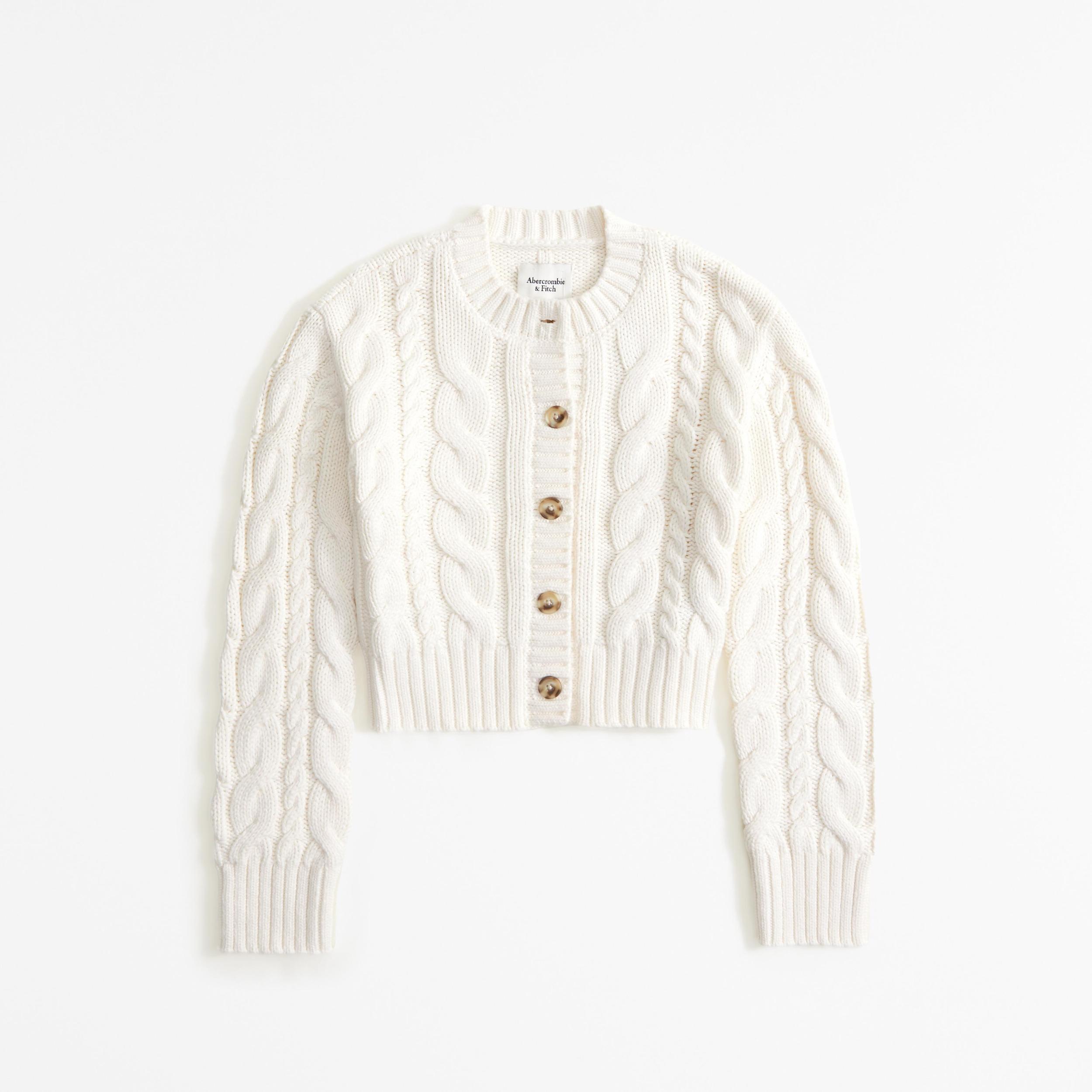 Cable Short Cardigan Product Image