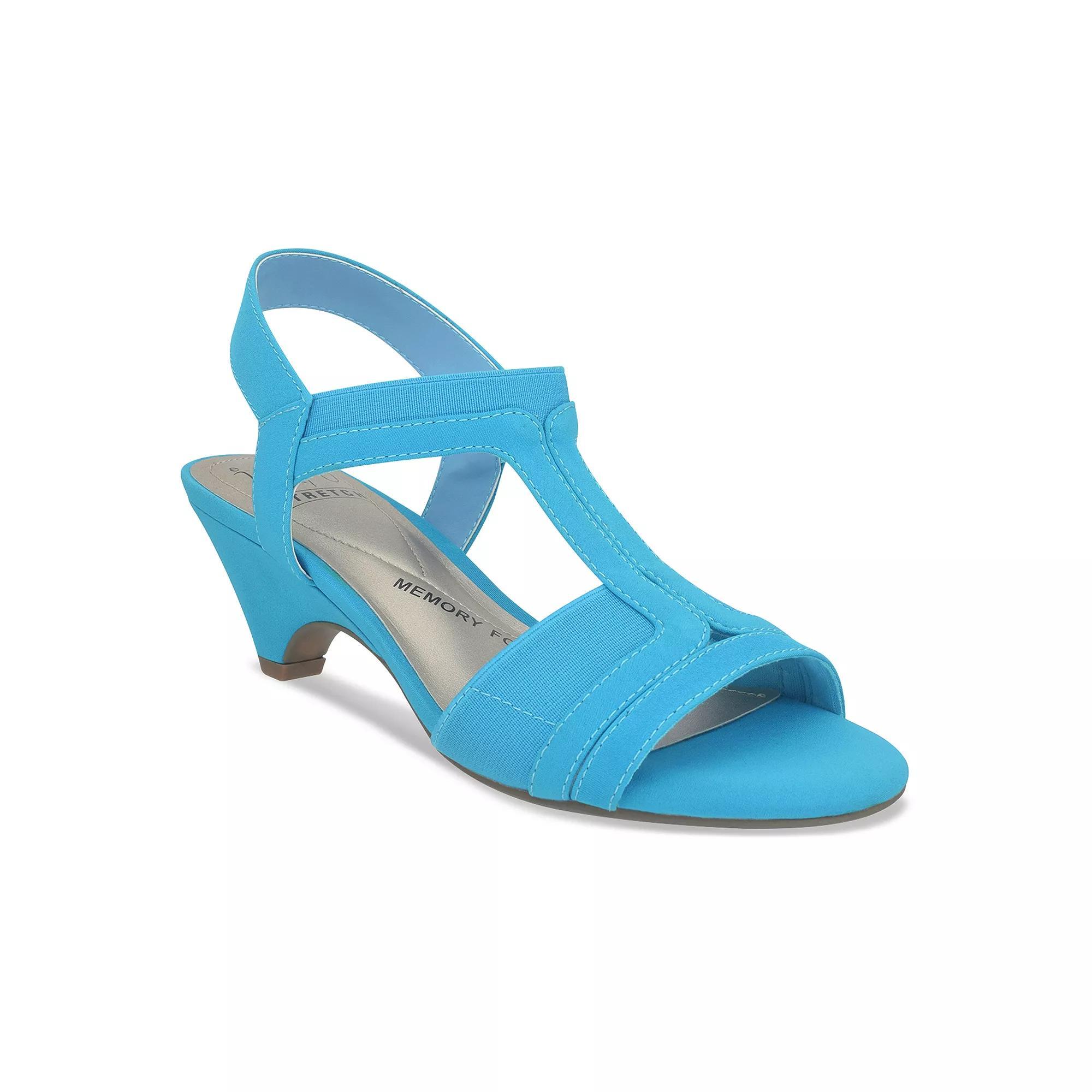 Impo Eara Women's Stretch Dress Memory Foam Sandals, Size: 9 Medium, Blue Blue Product Image