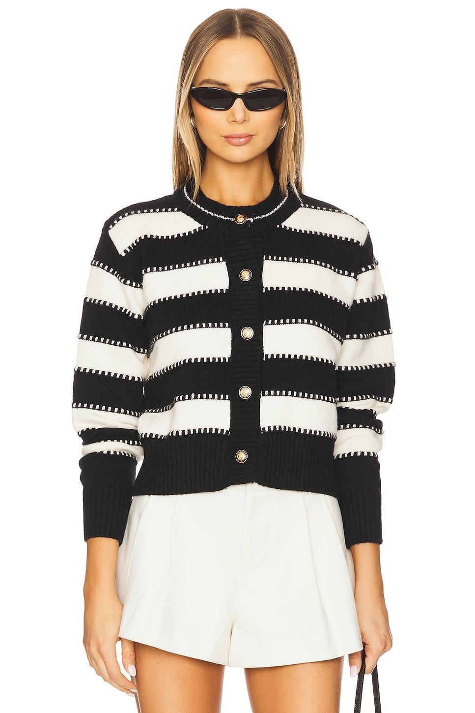 Sofi Cardigan Line & Dot Product Image