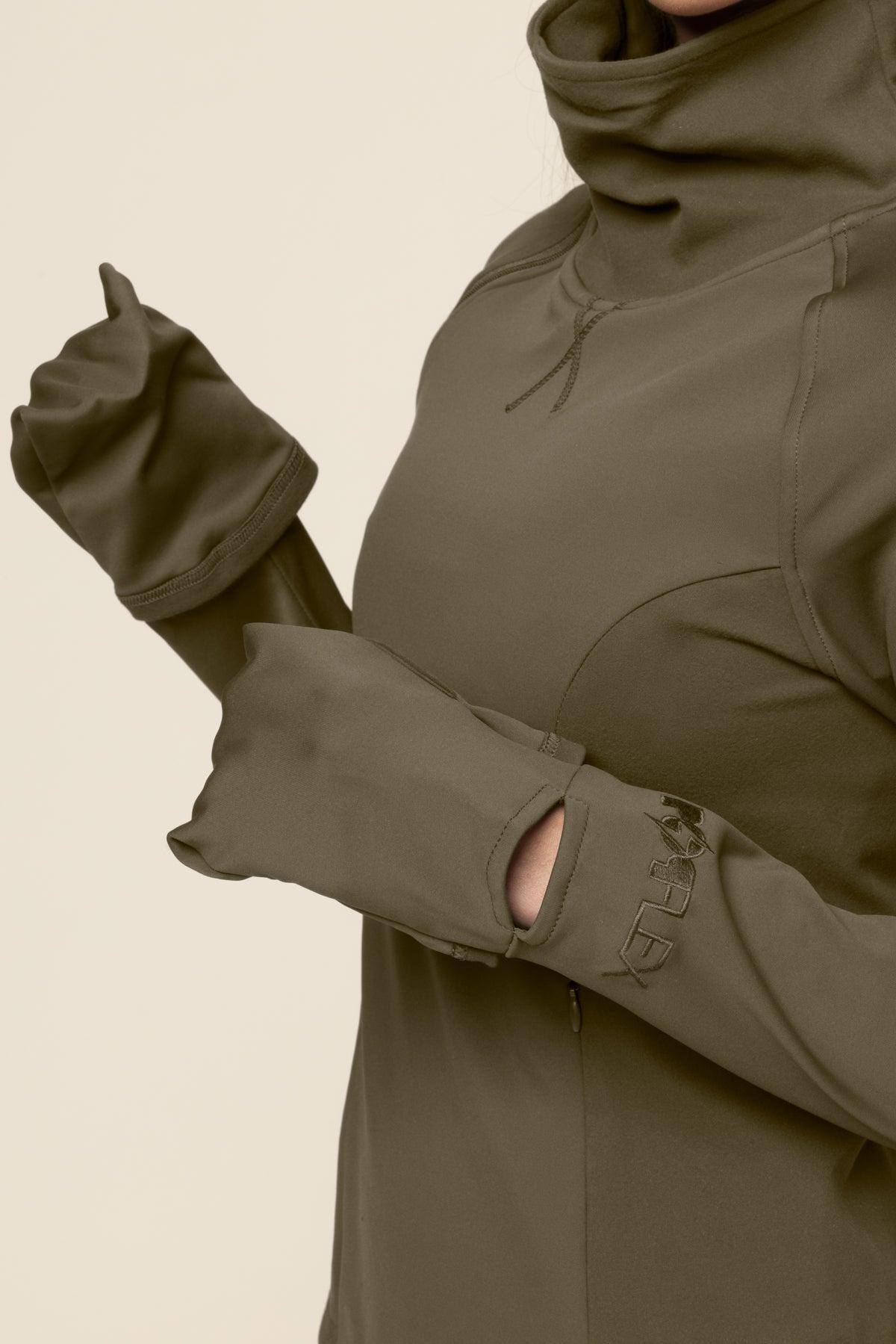 Chasing Pavements Mockneck Pullover - Grasshopper Product Image