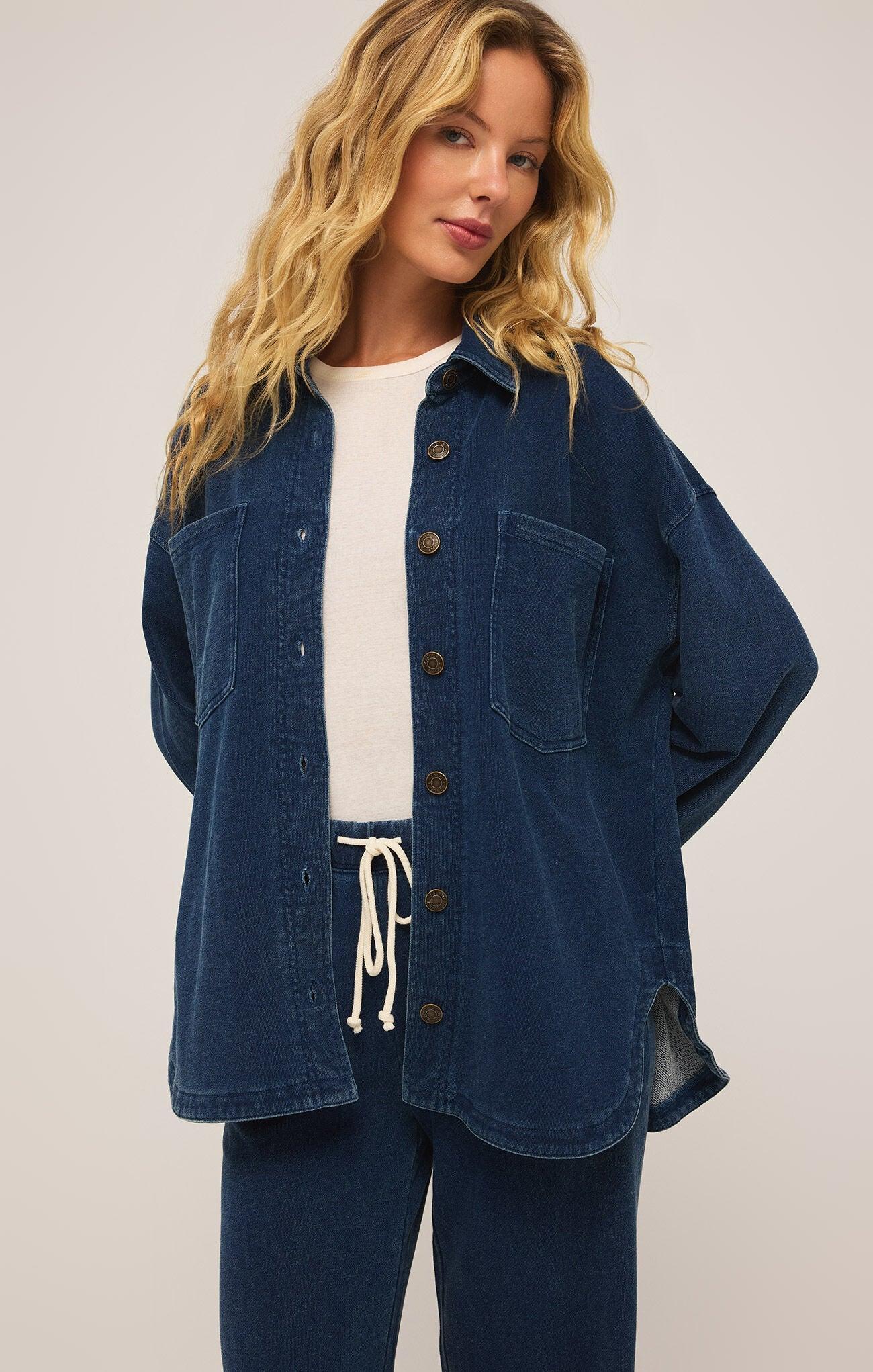 ALL DAY KNIT DENIM JACKET Product Image