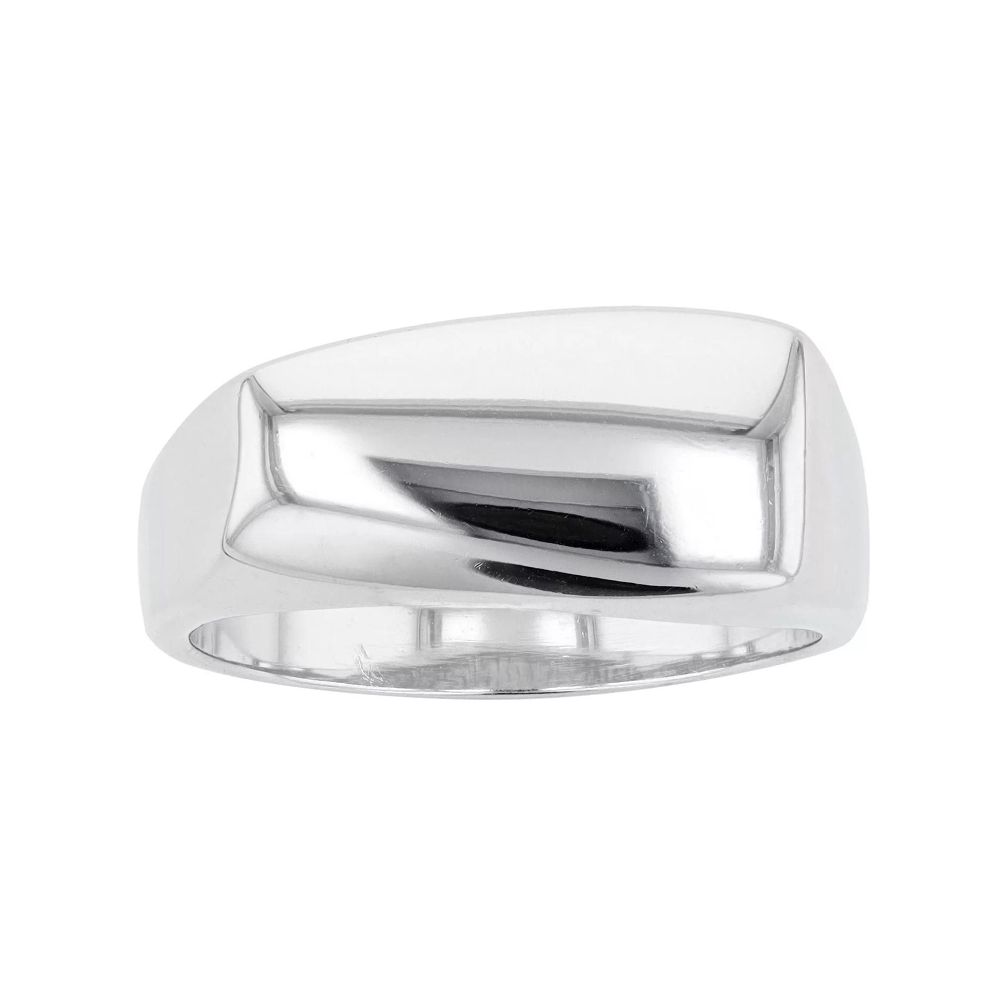 Traditions Jewelry Company Sterling Silver Angular Dome Ring, Women's, Size: 9 Product Image