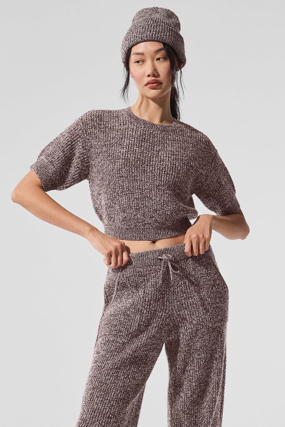 Marl Sweater Short Sleeve - Mushroom Marl Product Image