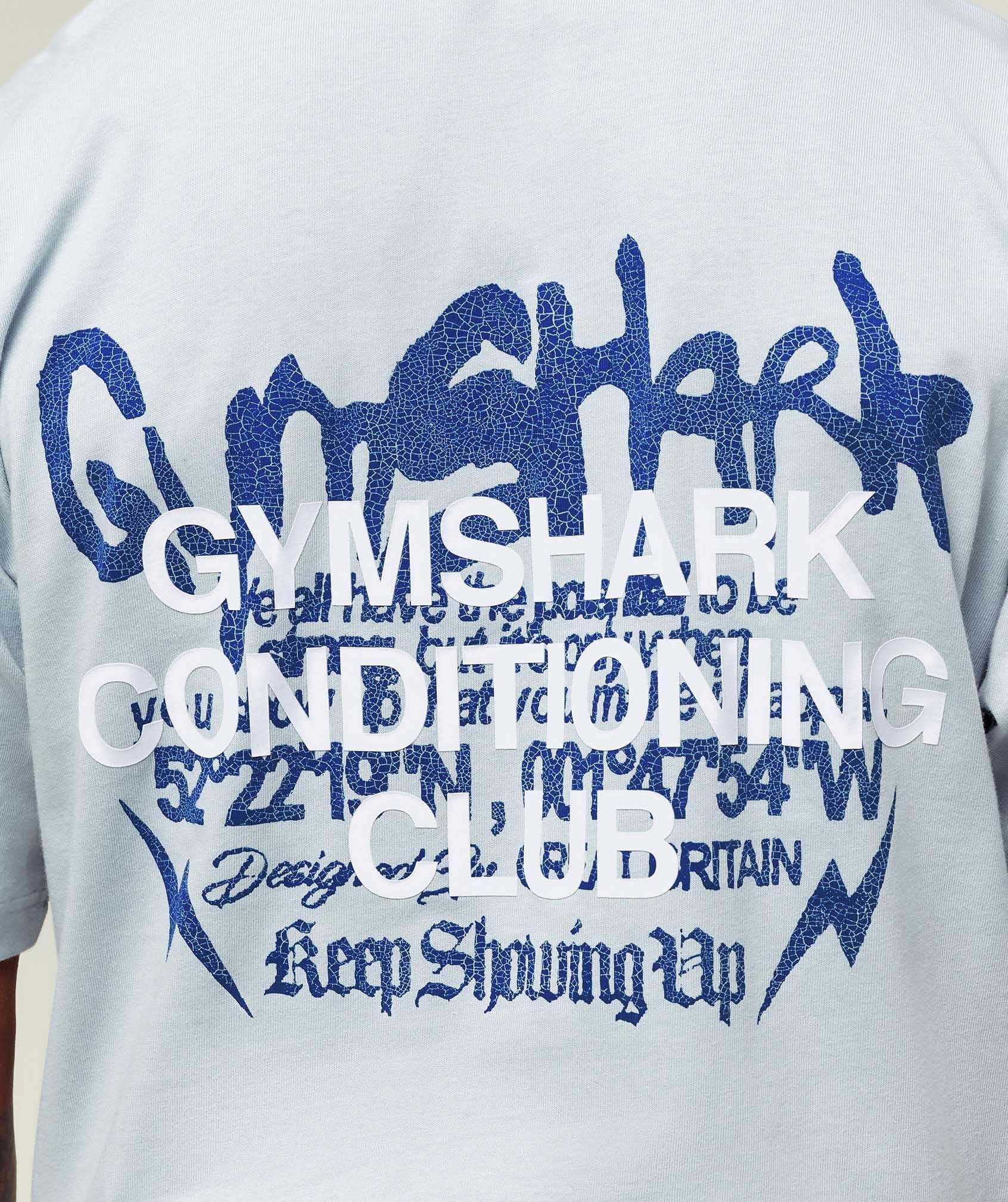 Gymshark GSCC T-Shirt - Smoke Blue Male Product Image