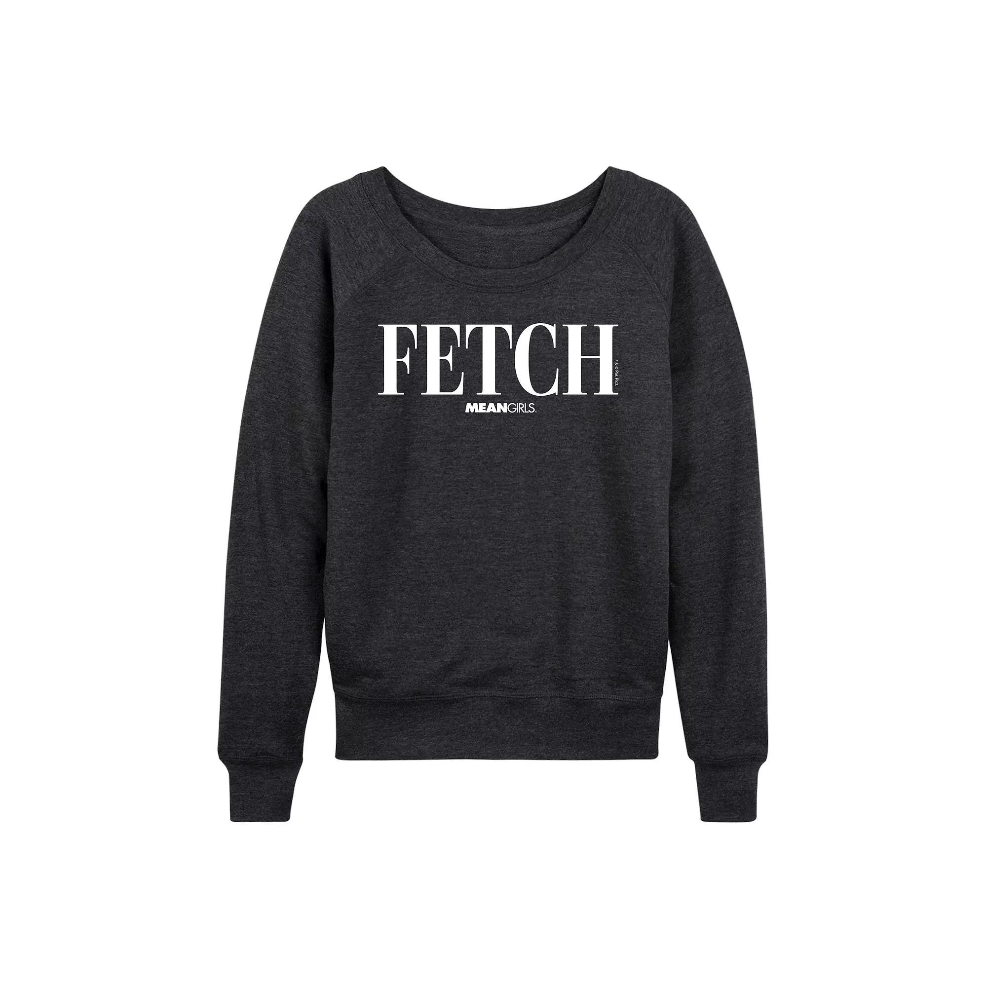 Disney's Mickey Mouse Women's Christmas French Terry Long Sleeve Tee, Size: Small, Heather Grey Product Image