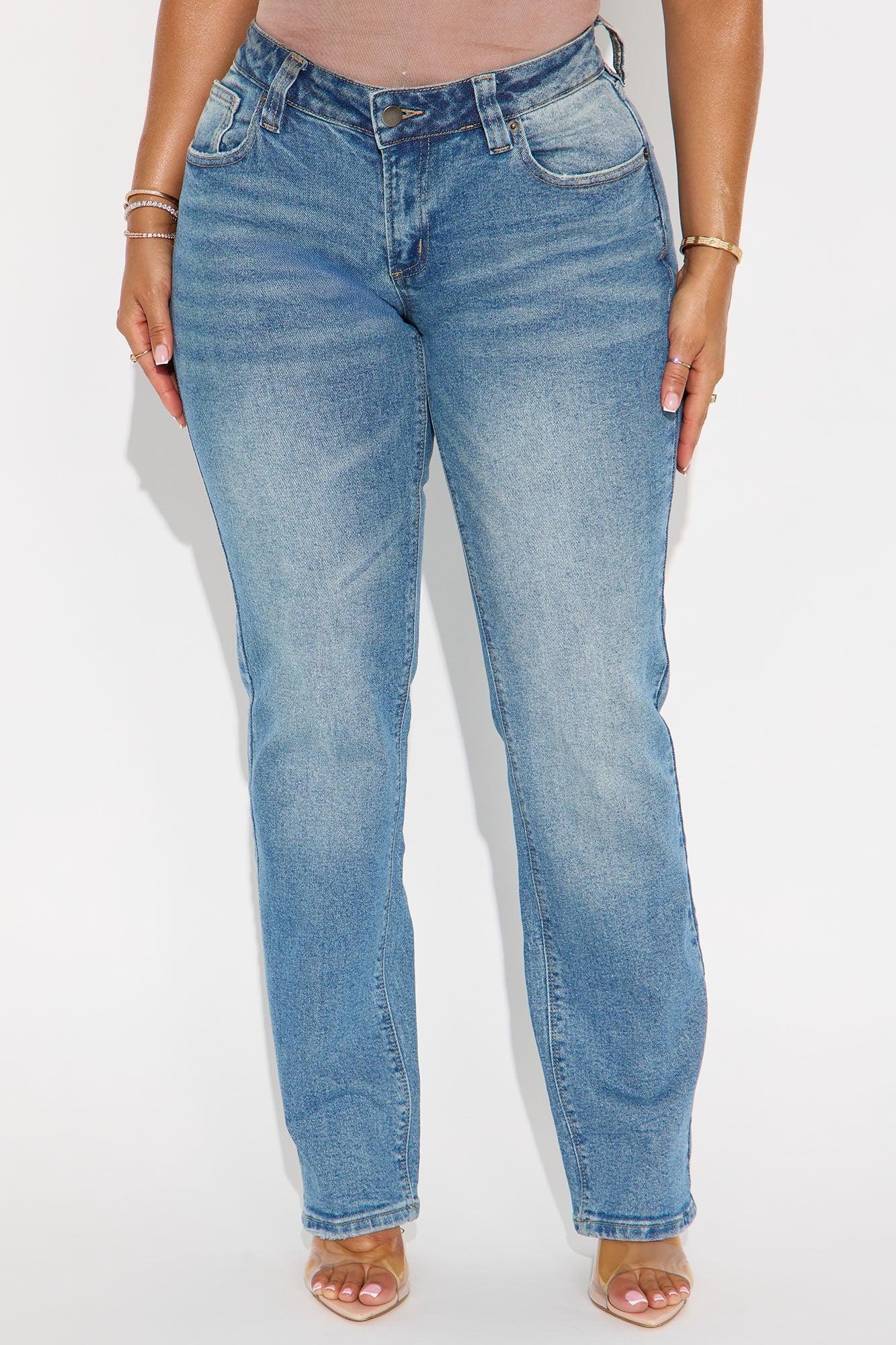 Petite Sicily Straight Leg Jeans - Medium Wash Product Image