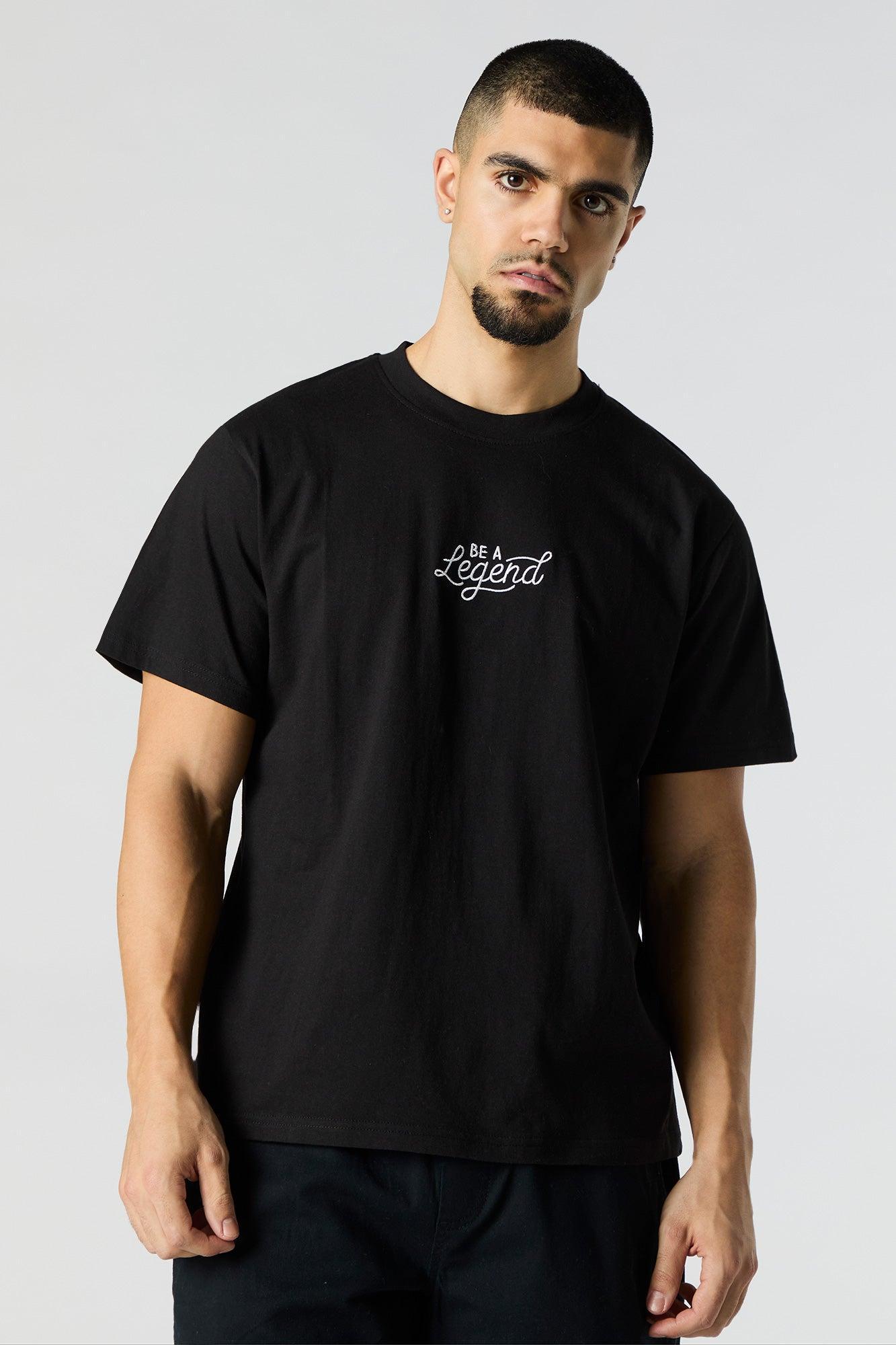 Embroidered T-Shirt Male Product Image